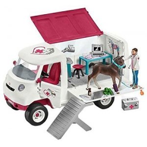 SCHLEICH 42370-VETERINARIA CON PULEDRO