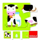 Puzzle 3 Livelli Mucca